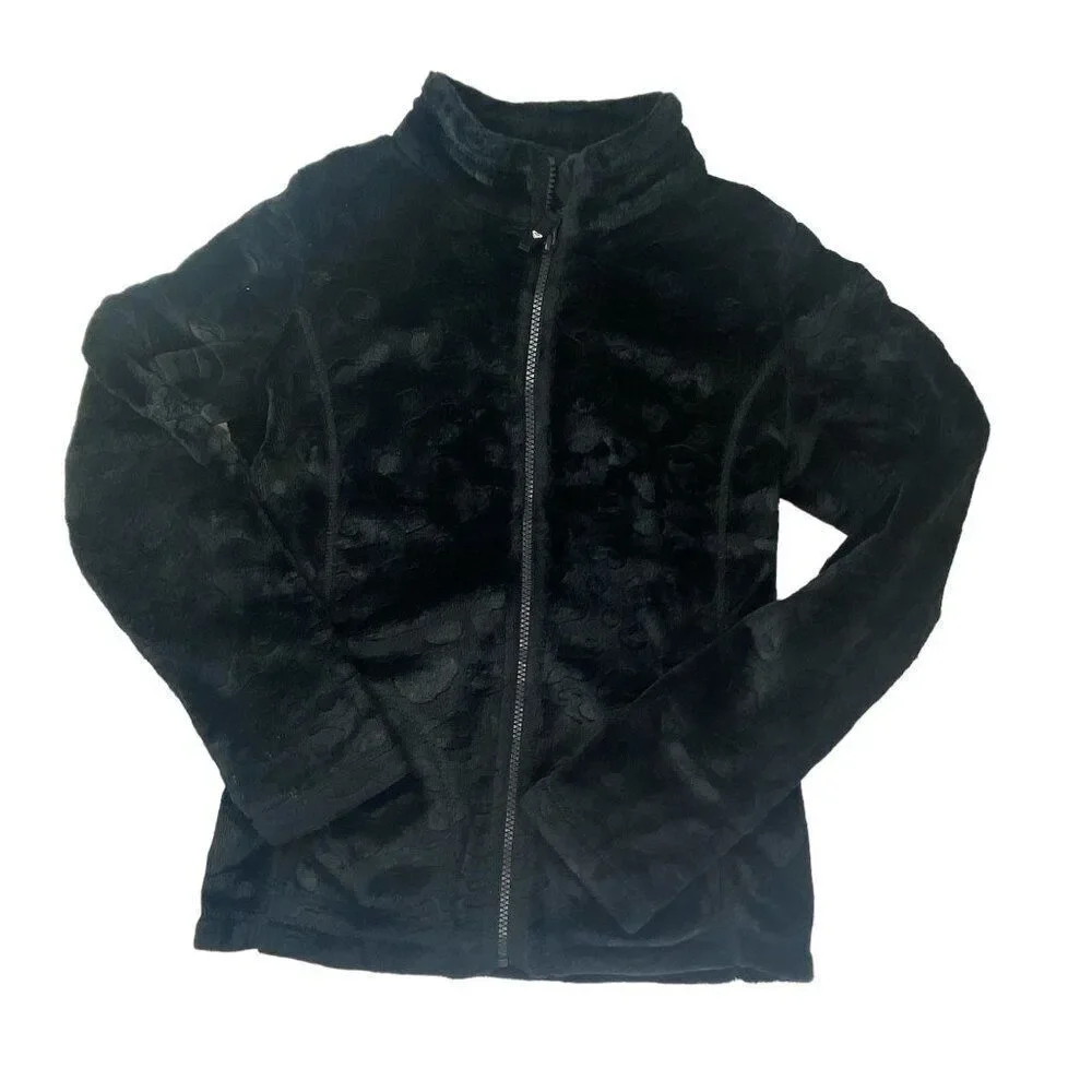 Roxy Girls Plush Zip Up Jacket 12 large
